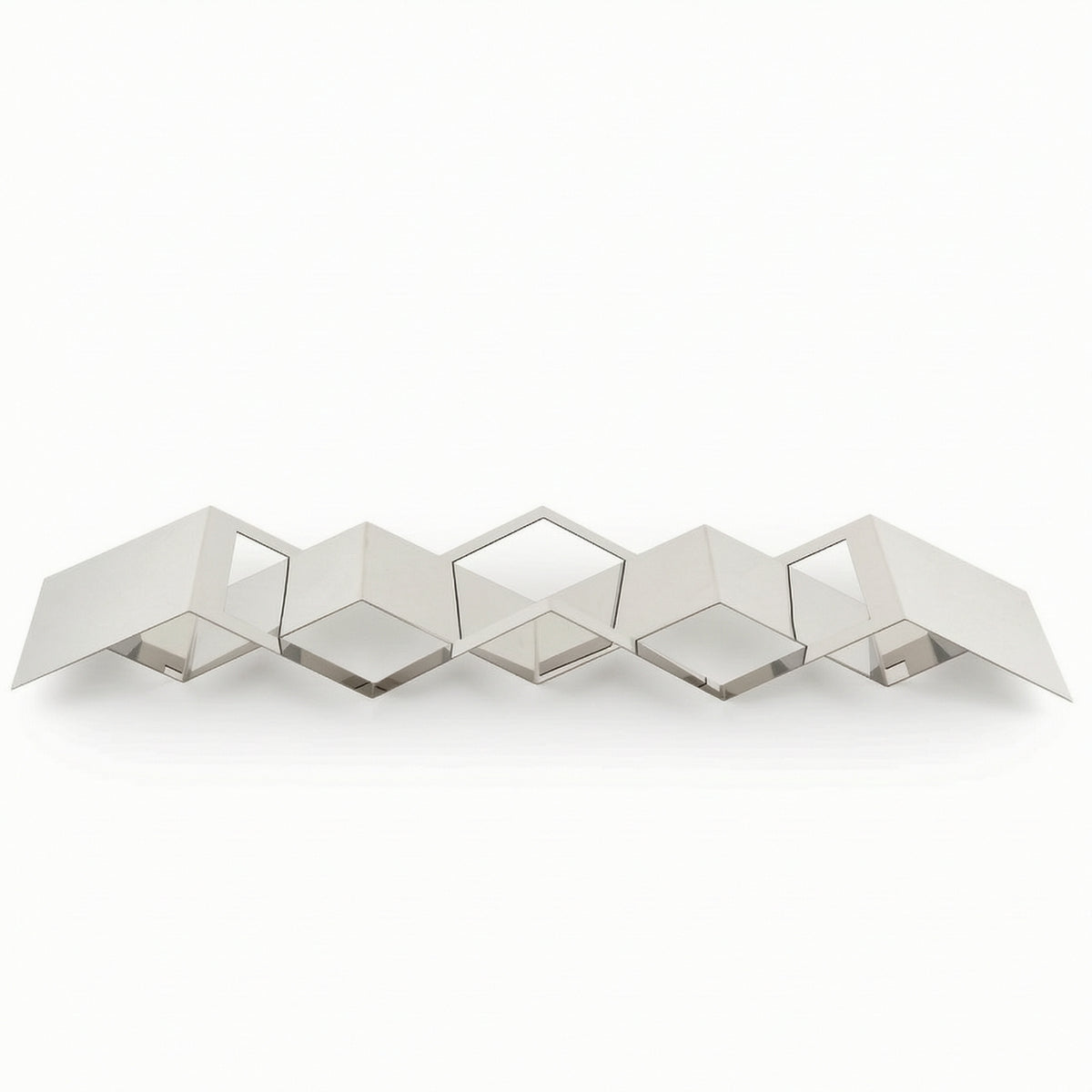 Tray with Diamond Frame Geometric Abstract Tray Low-Profile for Tabletop, Living Room