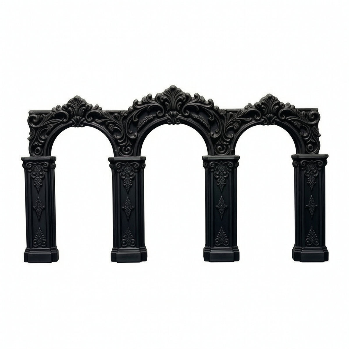Miniature Arch Baroque Miniature Backdrop with Columns Carved Arch Backdrop for Photo Backdrops