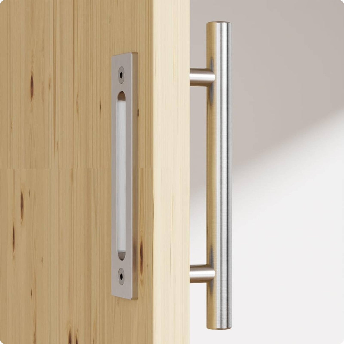 Barn Door Handle Round Tube Glass Door Handle Modern Aesthetic