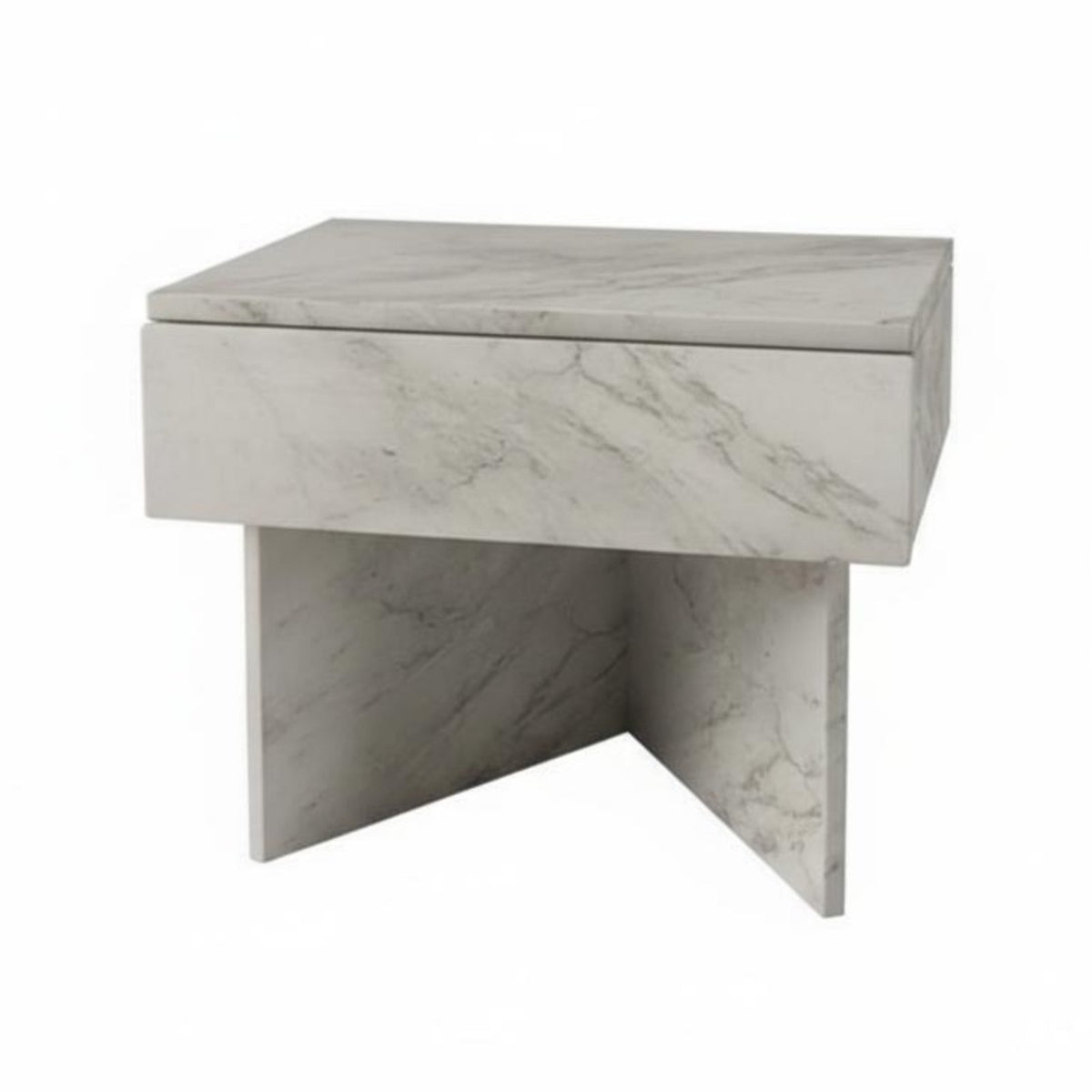 Minimalist Design C-Shaped End Table Italian design Nightstand Creative Shape Bedside Cabinet adaptable for Apartment Dwellers, Homeowners, Students, Small Spaces, Living Room, Beside Sofa, Office