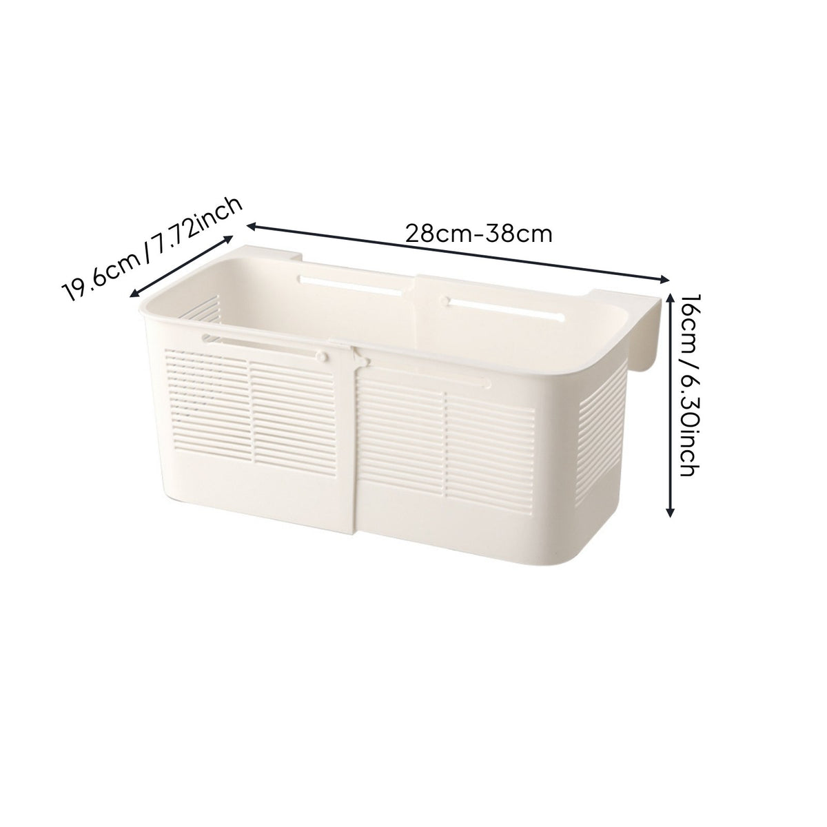 Dorm Bunk Bed Organizer Large Capacity Extendable Bedside Basket for Bedroom