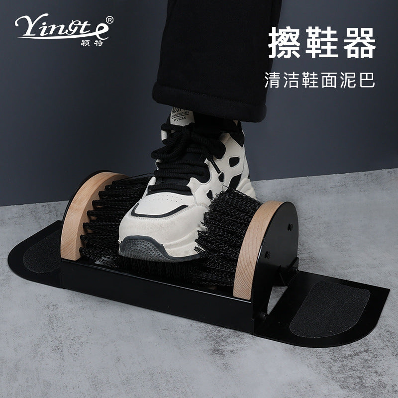 Wooden Shoe Cleaning Brush Set for Home and Hotel