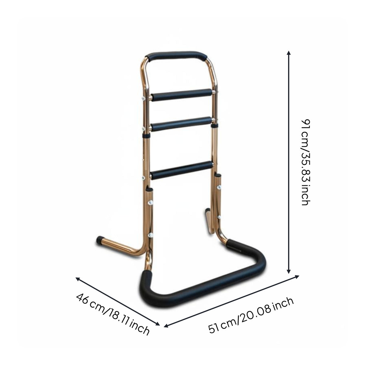 Standing Support Frame Aluminum Alloy Toilet Stand-Support Frame Height