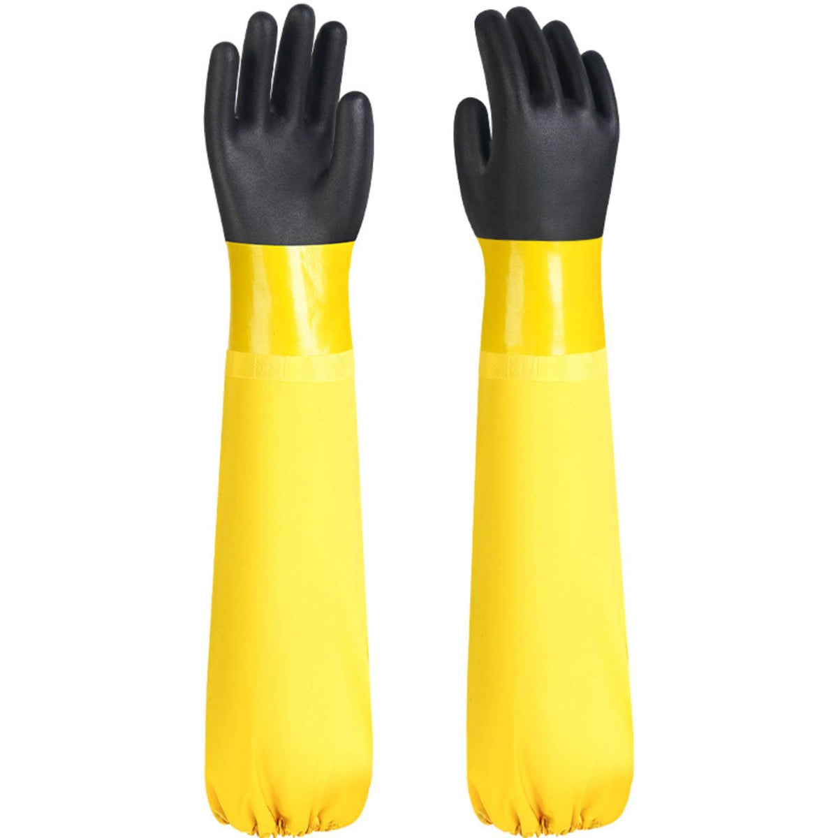 Gloves with Long Cuff Waterproof Resistant Gloves Heavy-Duty for Industrial Cleaning