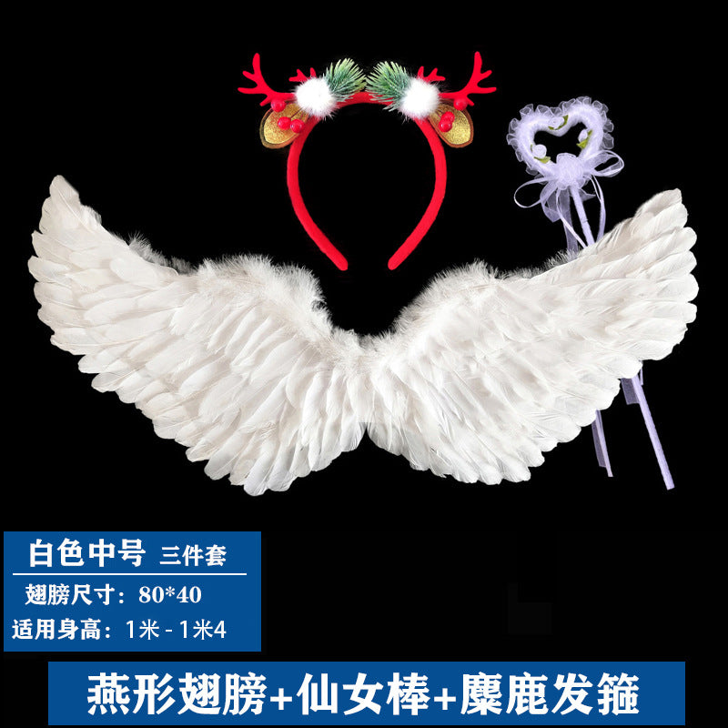 White M Deer SET
