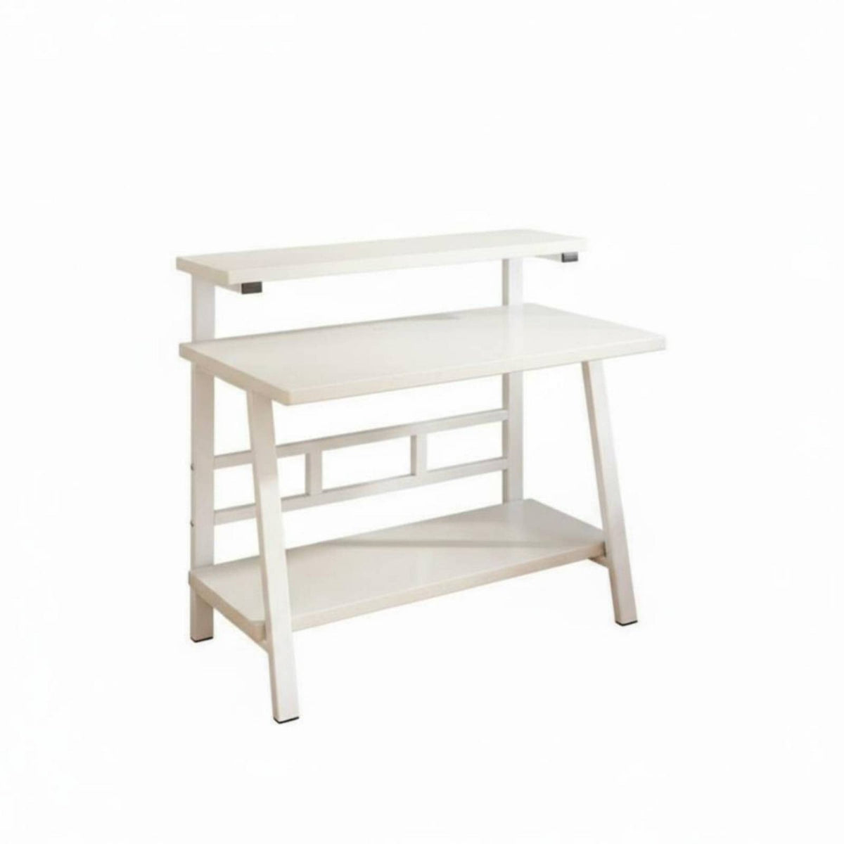 Simple Computer Desk Minimalist and Design Simple Writing Desk Space-Saving Adjustable for Telecommuting Workers, Professionals