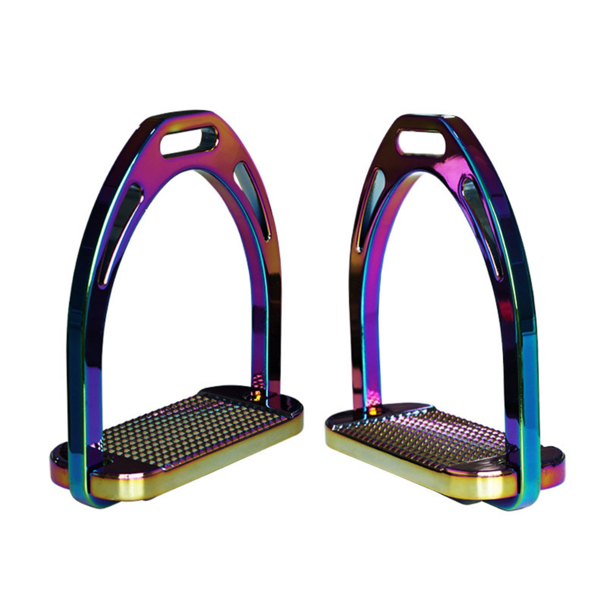 Aluminum Horse Stirrups Lightweight Anti-Slip Stirrups Comfort Aluminum Foot Holder for Training