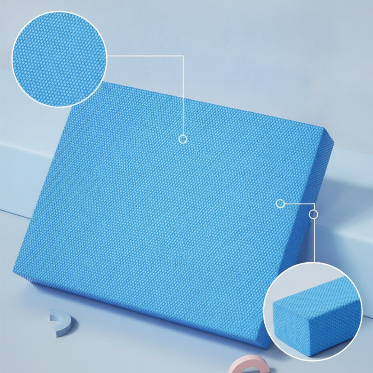 Non-Slip Foam Balance Pad Thick Exercise Balance Pad Sweat-Proof Mat Lightweight for Rehab Patients, Physical Rehabilitation