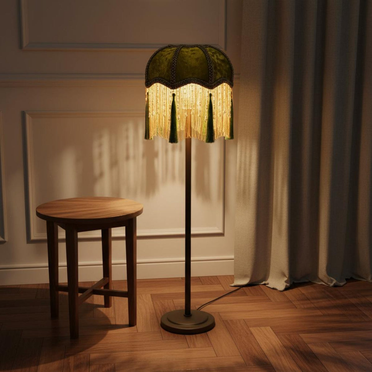 Tassel Lampshade Luxury Style Bell Lampshade Decorative Tassels Light Cover