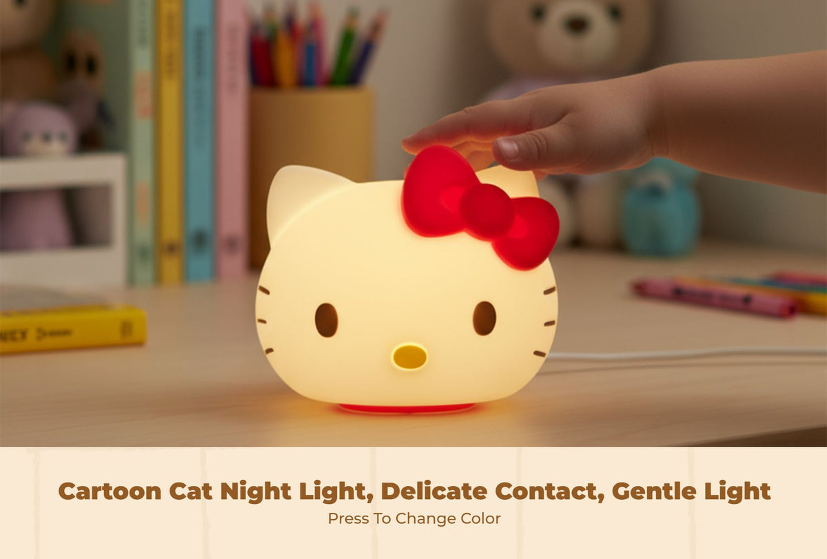 Dimmable rechargeable cat night light