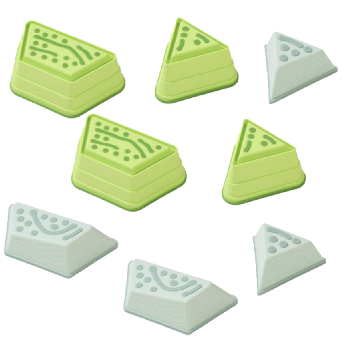 8 Pieces Tactile Stepping Stones with Textured Tops Stable Sensory Stepping Stones Molded Toy Colorful for Toddlers, Indoor Obstacle Courses