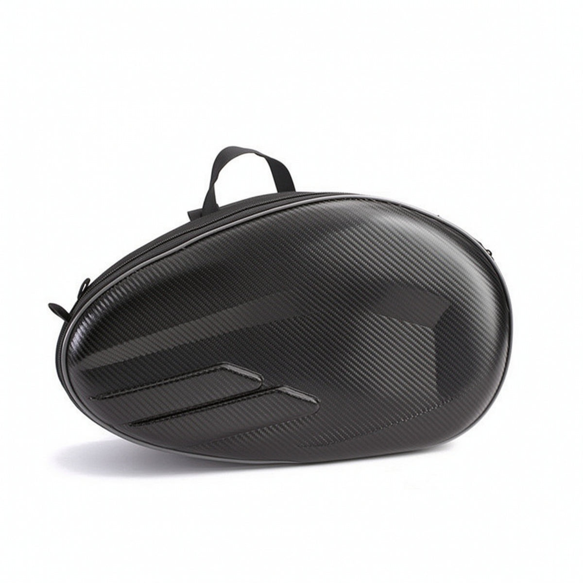 Structured Motorcycle Saddle Bag with Center Strap Zippered Motorcycle Saddlebags Long-Lasting Motorbike Saddlebags Secure for Motorcyclists