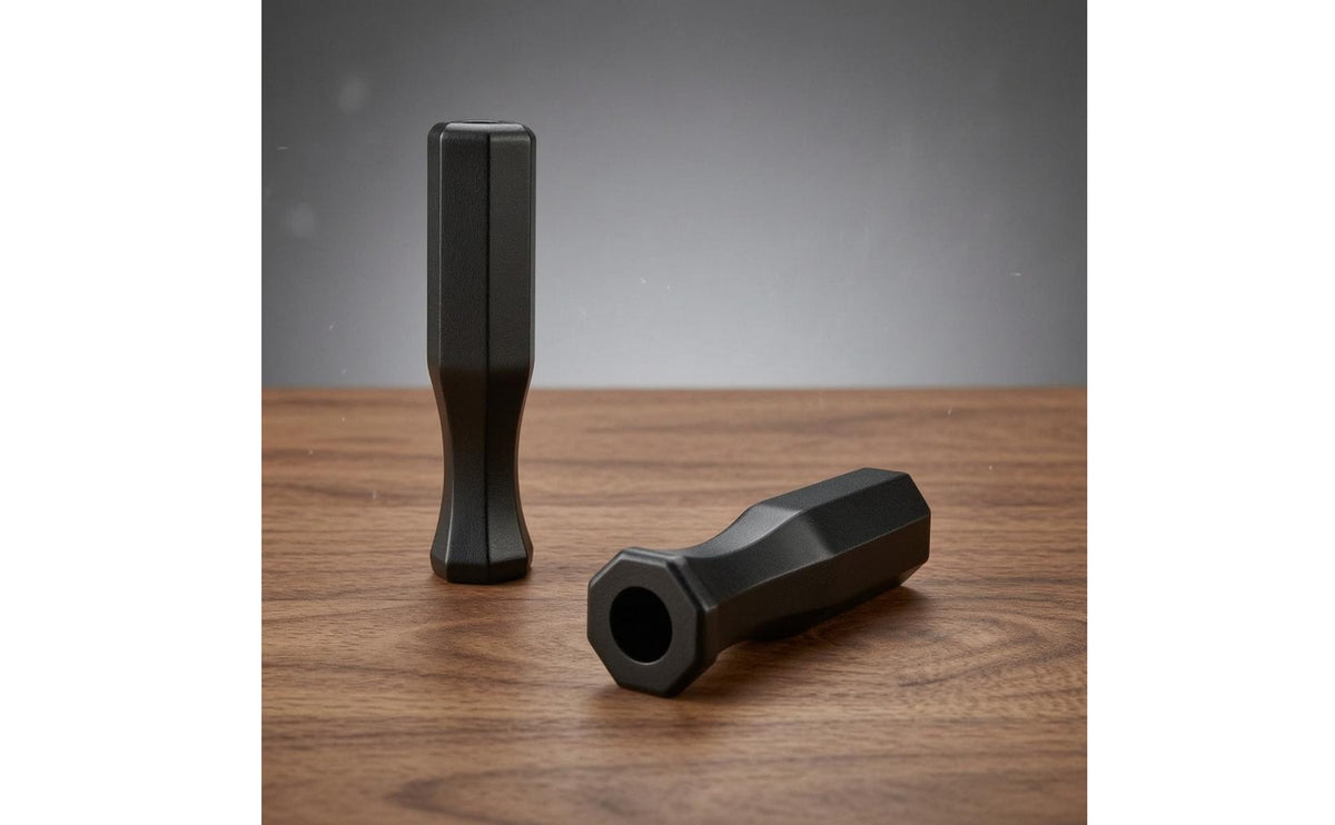2 Pieces Octagonal End Foosball Table Handle Hollow Hollow Center Foosball Control Rod Handle Tapered Polished Surface