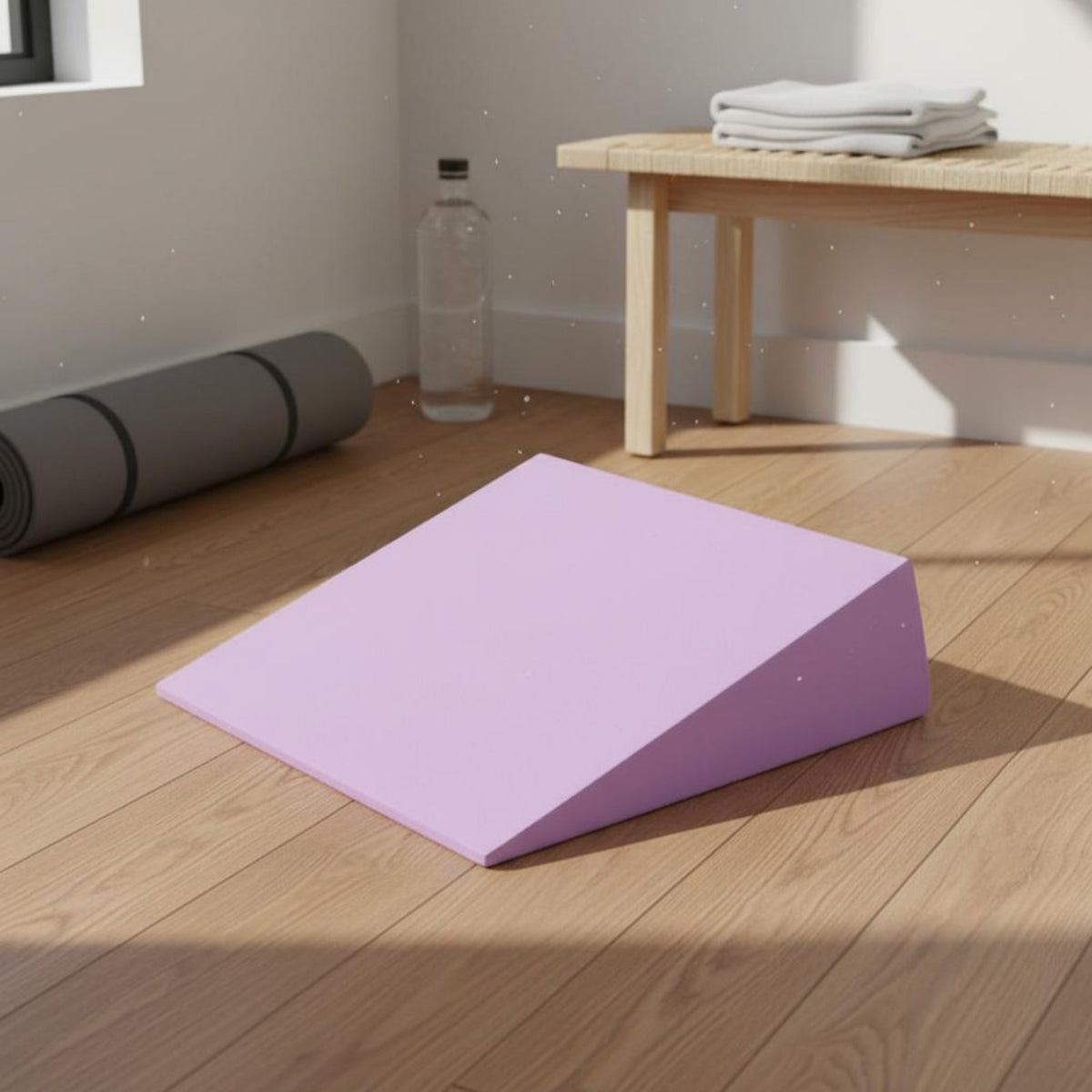 Non-Slip Calf Stretcher Slant Board Portable EVA Foam Incline Block Lightweight for Athletes, Weightlifters, Physical Rehabilitation