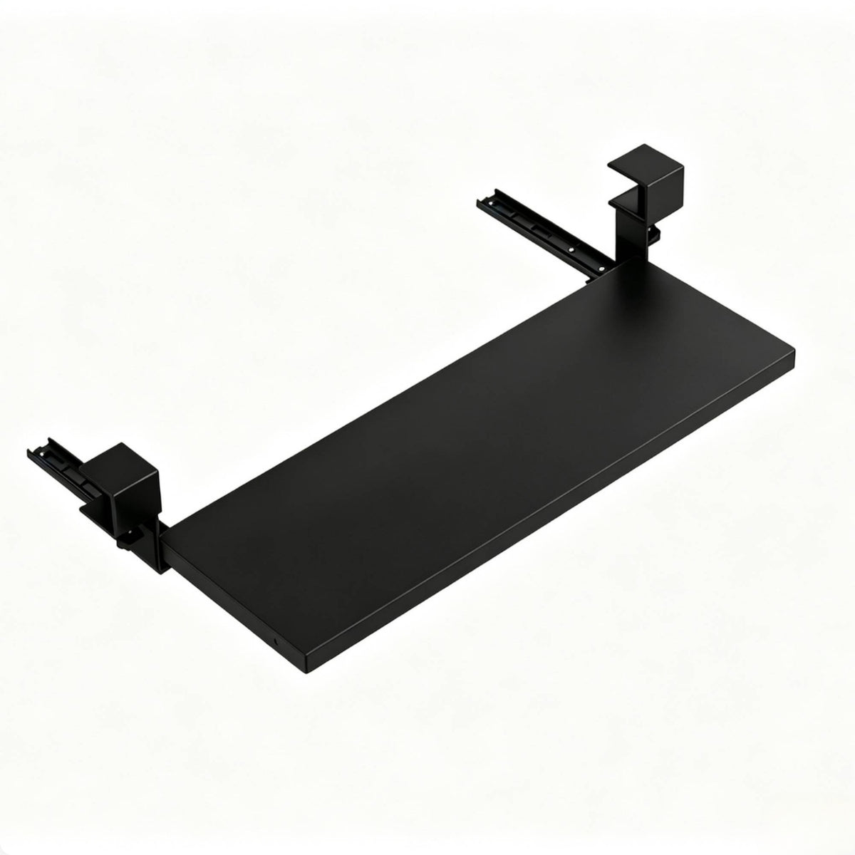 No-Drill Desk Extension Board Foldable Desk Extender Clamp Adjustable Keyboard Tray with Clamp Space-Saving for Telecommuting Workers, Renters, Students, Home Office, Study Corner, Small Apartment