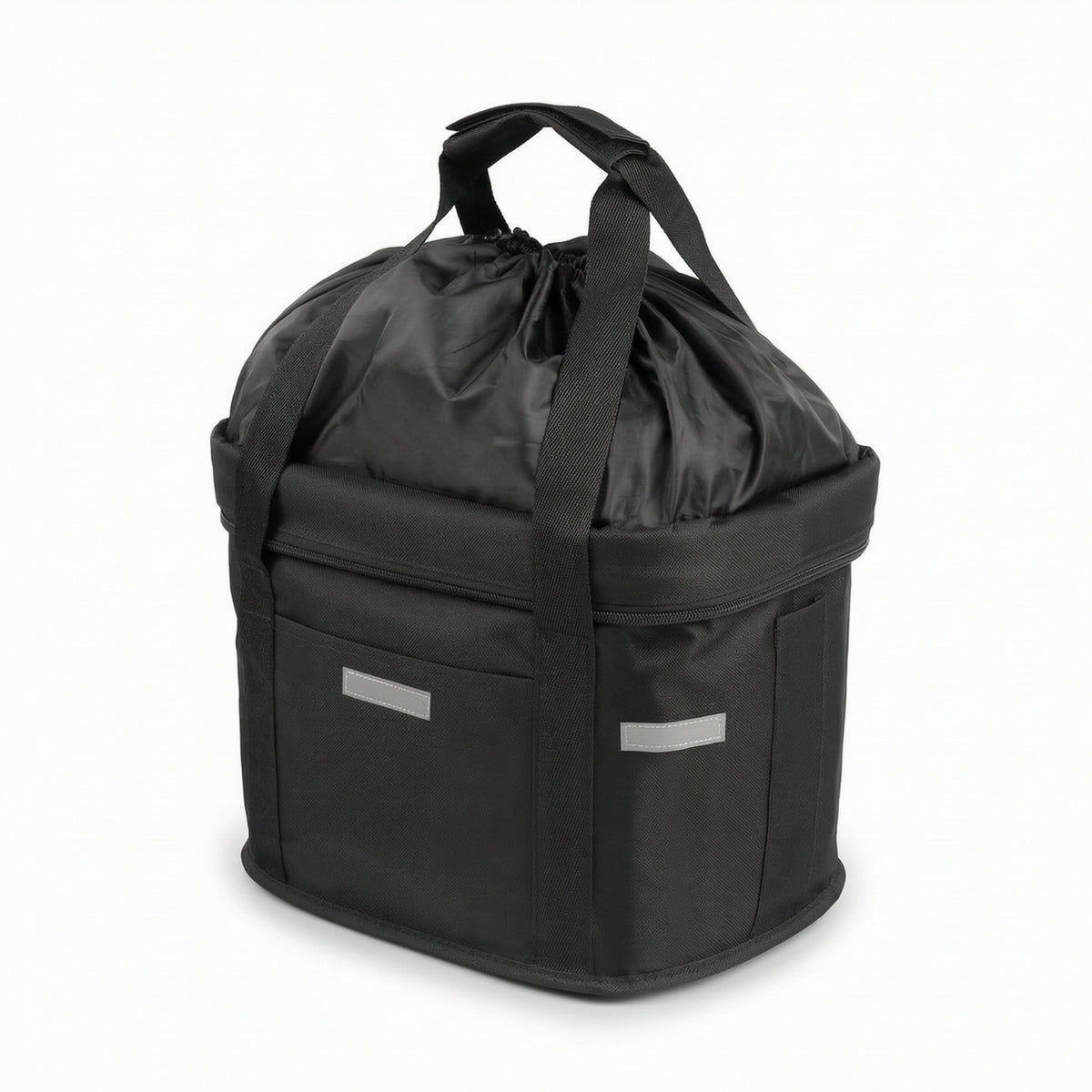 Open-Top Cycle Handlebar Bag Easy to Clean Bike Front Bag Lightweight Bike Carrier with Straps Non-Slip for Commuters