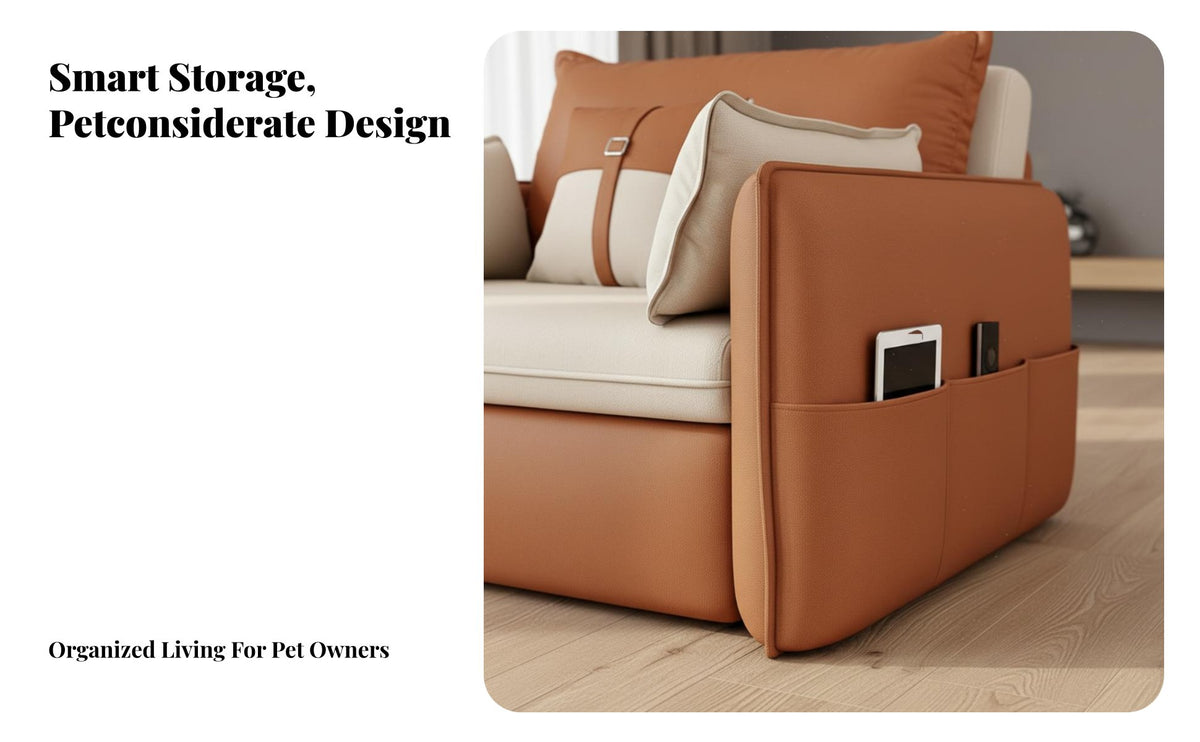 double-purposeUse Fold-extendable Sofa Bed Nordic Design Fold-extendable Sofa Mattress Multi-Functional transformable Couch Space-Saving for Apartment Dwellers, Homeowners, Students, Living Room, Small Spaces, Bedroom, Home Office