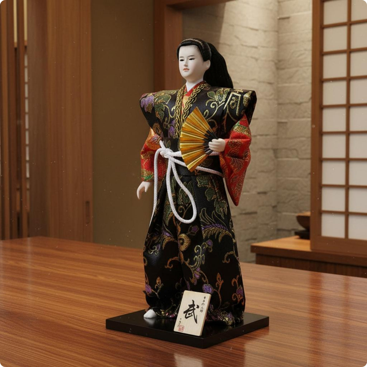 Samurai Warrior Figurine Detailed Craftsmanship Japanese Warrior Statue