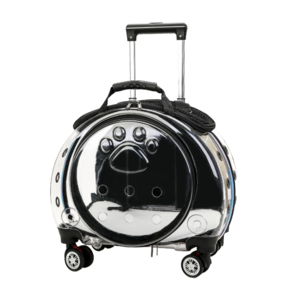 Pet Carrier with Wheels Hard Shell Cat Carrier with Wheels Ventilated for Cats, Small Dogs