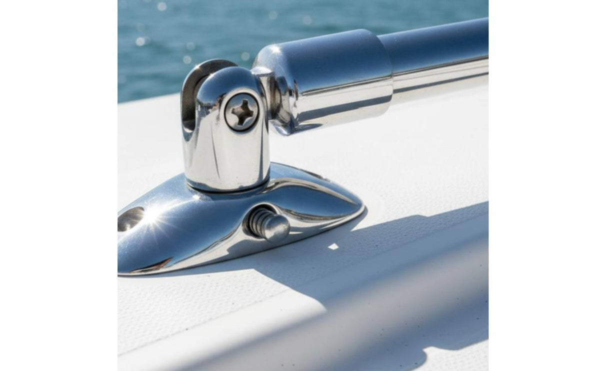 Yacht Canopy Bracket Detachable Protrusion Fitting Heavy Duty 316 Stainless Steel Hinge