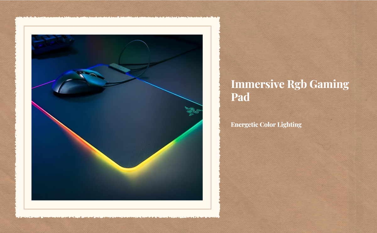 RGB gaming pad, hard surface, USB lit