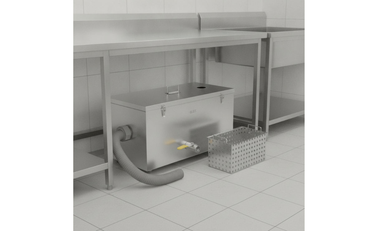 Commercial Oil Separator Rust-Resistant with Basket with Mesh Basket for Food Prep Areas