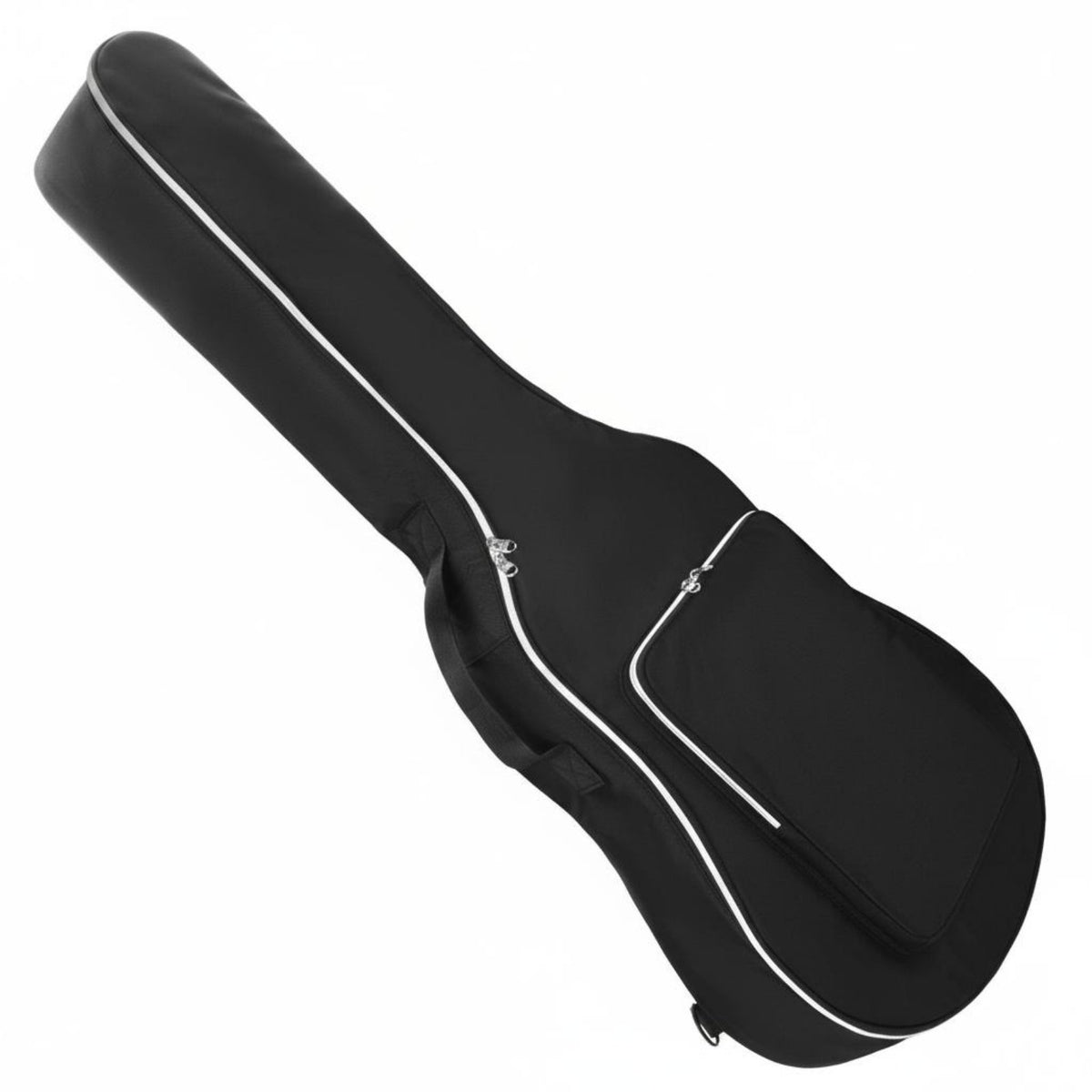 Double Zipper Guitar Backpack Case Adjustable Shoulder Strap Guitar Gig Bag Front Pocket Musical Instrument Storage Portable for Travel, Performance, Practice