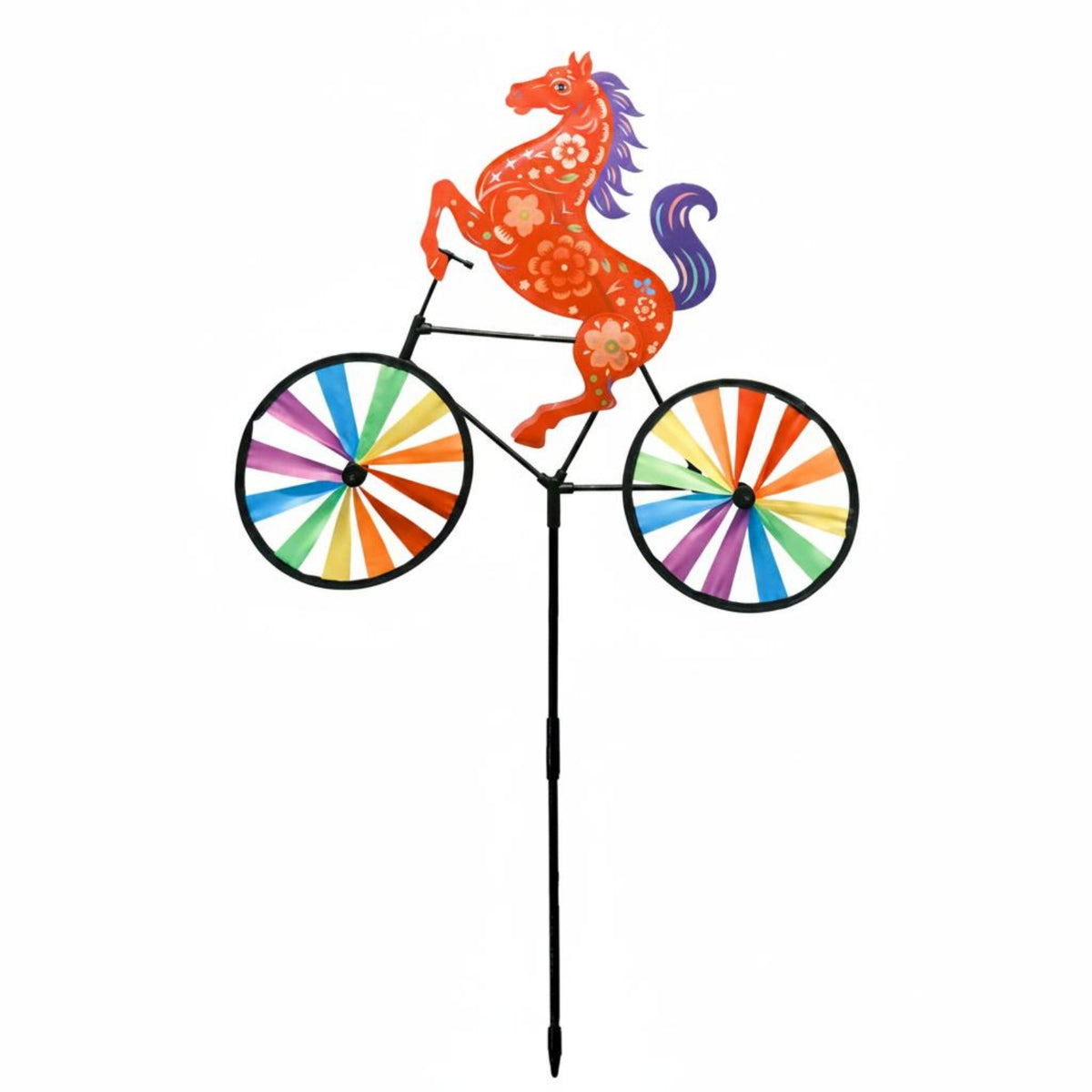 Horse Wind Yard-Mounted Pedal Cycle Wind Multicolor