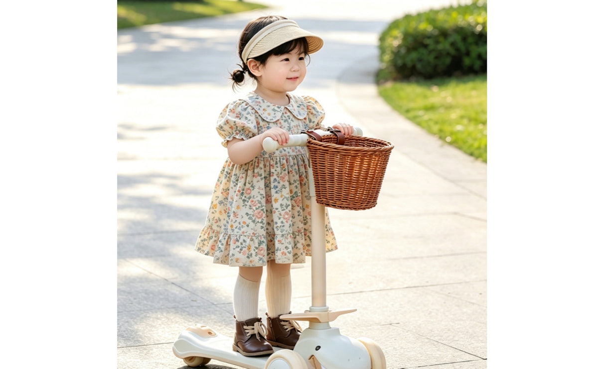 Front Bike Basket Compact Handlebar Basket Adjustable for Kids