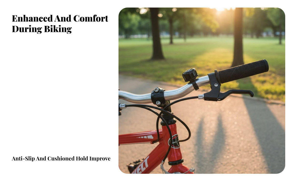 2 Pieces Cycle Handlebar Grips Wear-Resistant Non-Slip Bike Grips