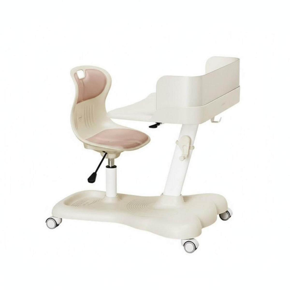 Bus-Shaped Desk and Chair Combo Adjustable Height children's Desk and Chair Set Space Theme Mobile Design for Preschoolers, Home