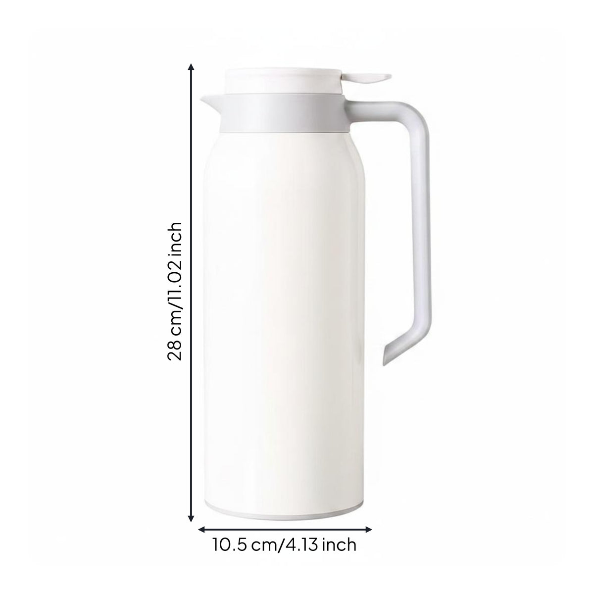 Vacuum Insulated Pot Large Capacity Stainless Steel Insulated Container Jug Presentable Hot Water Pitcher
