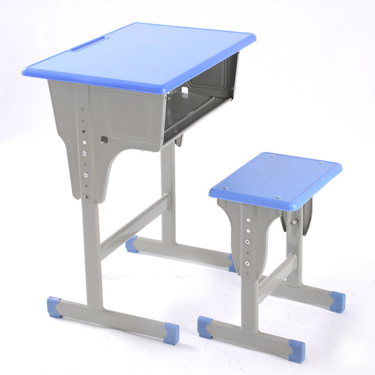 2 Pieces Children's Writing Desk and Study Table with Chair and School Furniture and Storage Compartment Engineered with Steel Frame and Ergonomic Features Suitable for Home Classroom Tutoring