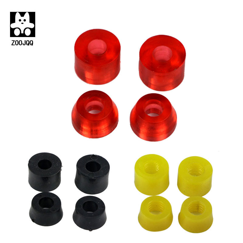 Skateboard Shock Absorber Pads - PU Bushing Set for Double Kick Skateboards, 4 Pieces