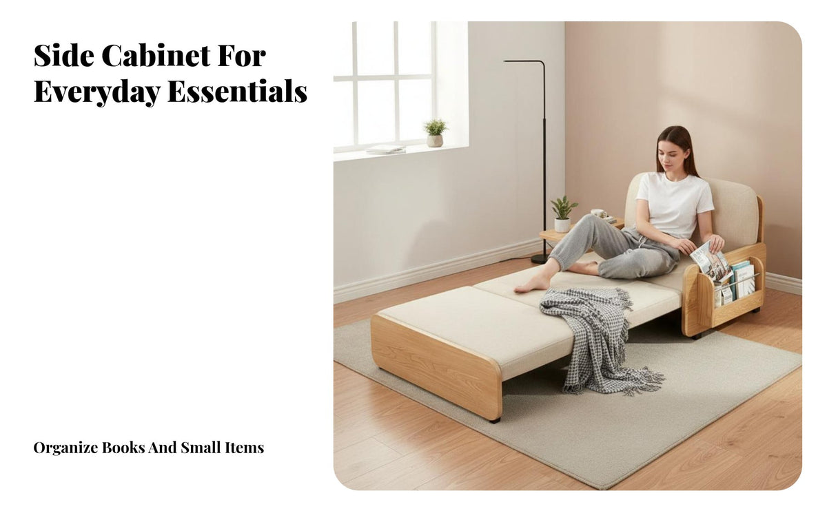 Multi-Functional Pull-extendable Sofa Bed versatileUse transformable Furniture Space-Saving Sleeper Couch Foldable Design for Small Apartment Dwellers, Students, property owners, Living Room, Home Office
