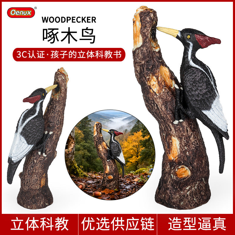 Solid Plastic Animal Model Toy - Parrot Bird Figures for Kids