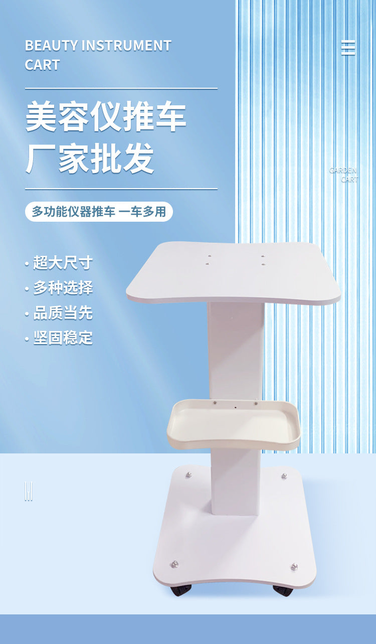 Mobile Beauty Equipment Trolley with Shelf for Salon Use