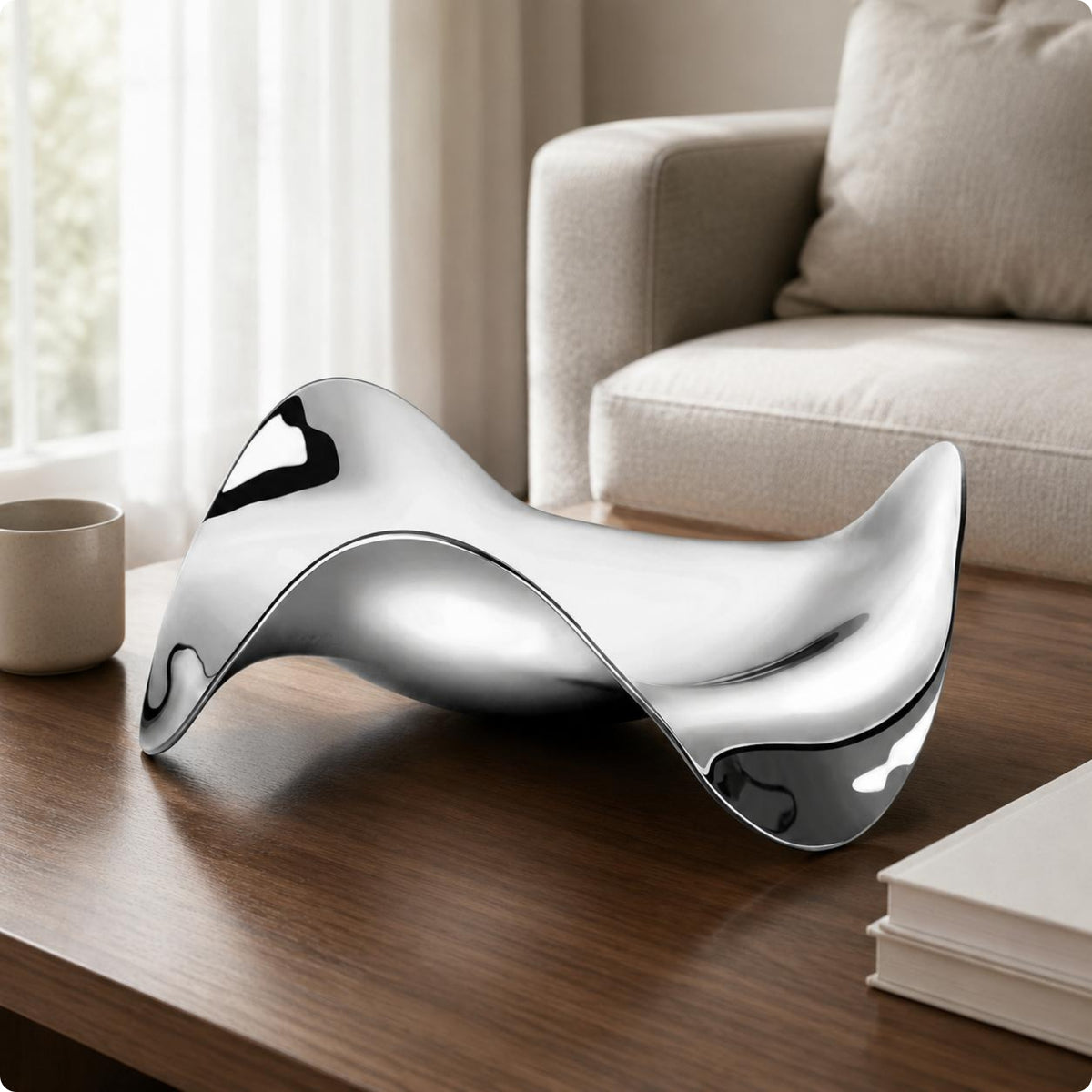 Fruit Tray Wave-Shaped Home Decor Uncovered Design
