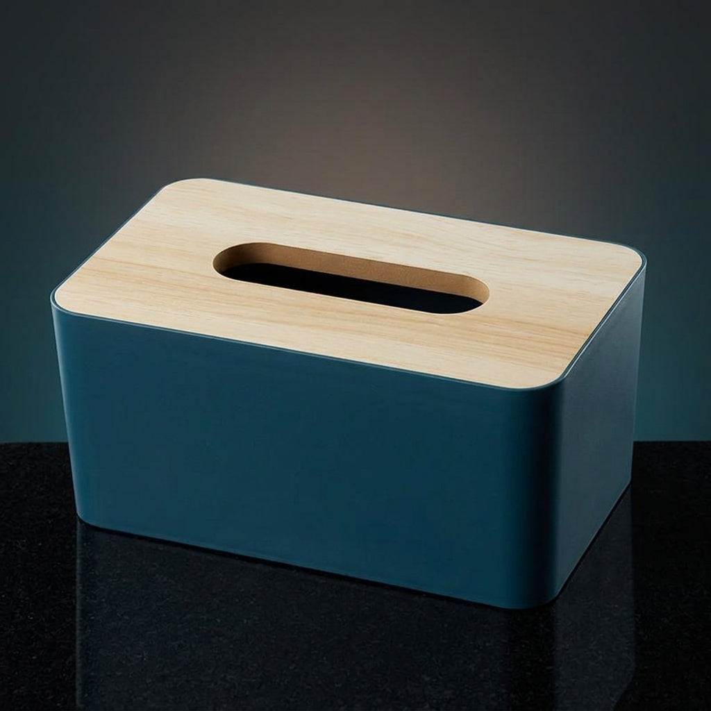 Tissue Box Holder for Bathroom Decor and Home Office, Rectangular Tissue Boxes with a Solid Base, Purple Red Napkin Dispenser, 16x12x9cm Plastic