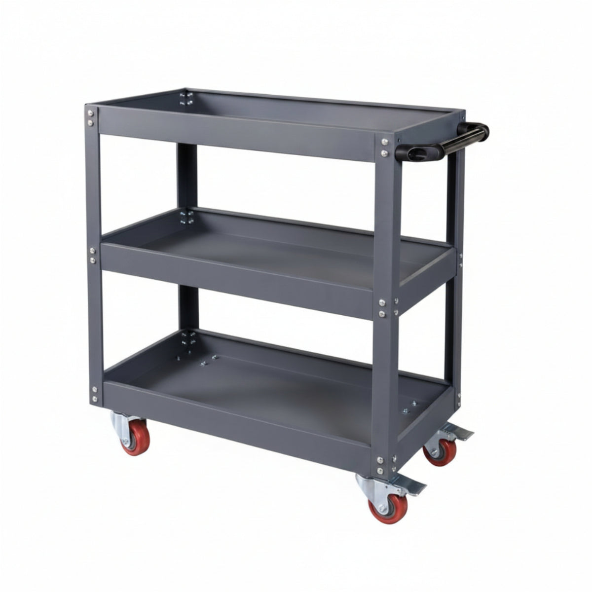 Heavy Duty Rolling Tool Cart Metal Mechanic Tool Cart Long-Lasting Rust Resistant for Mechanics, Repair Shop