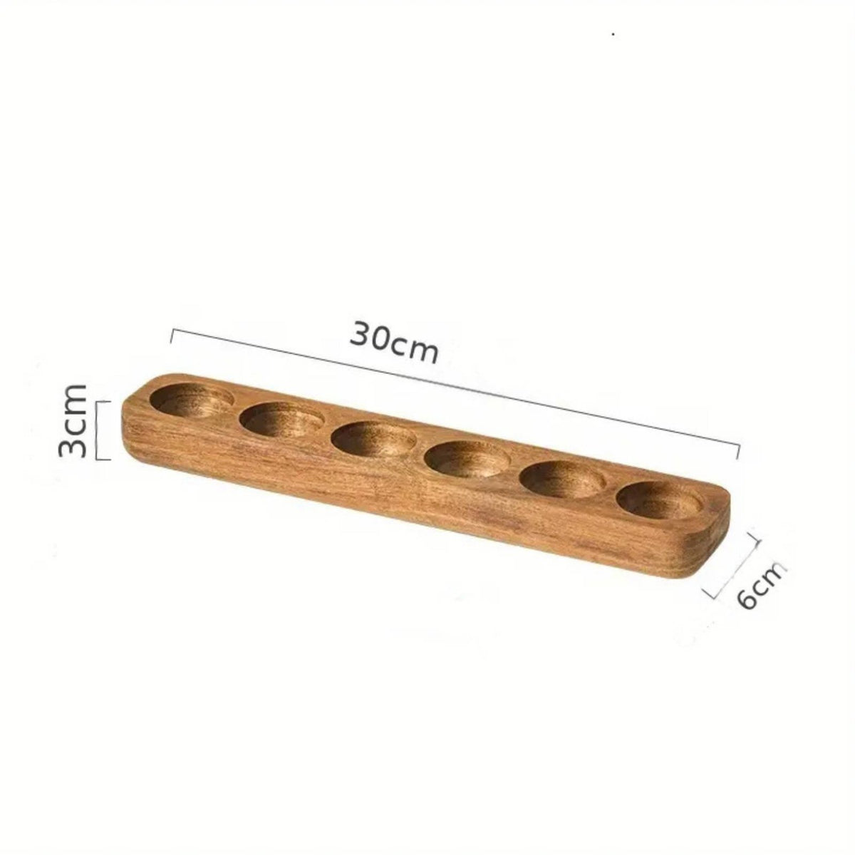 Acacia Wood Egg Tray Japanese Style Acacia Wood Egg Holder Easy to Clean for Pantry