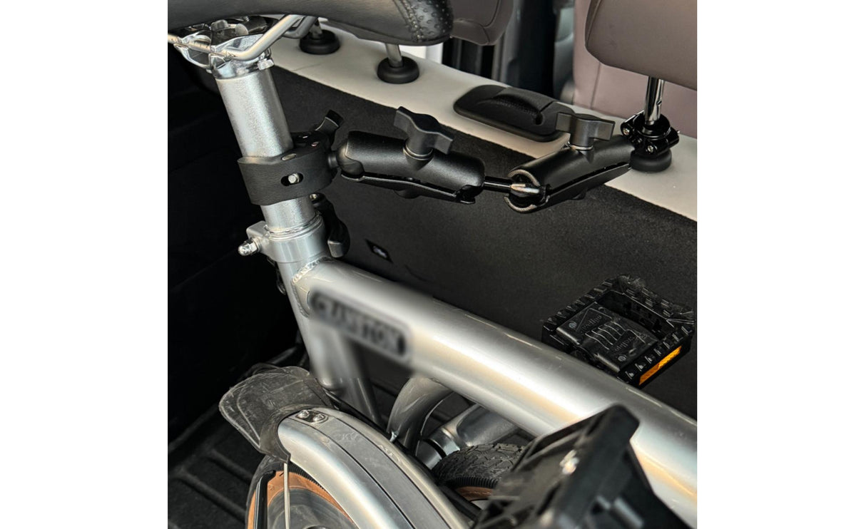 Clamp-Style Bike Trunk Holder Easy to Install Folding Bike Mount with Hex Wrench Heavy-Duty Hardware Stable for Vehicle Transport