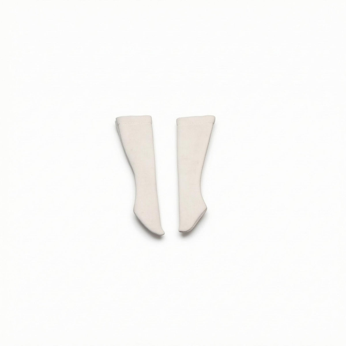 White Doll Socks Easy to Match Knitted Doll Socks Soft Material