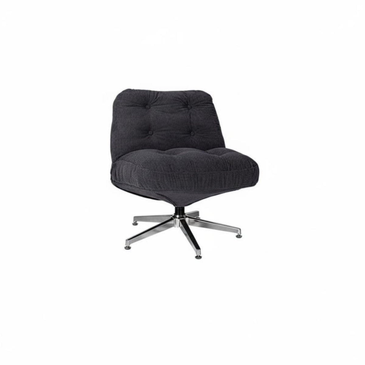 Upholstered Rotating Armchair Nordic and Design Rotating Barrel Armchair Designer Look Ergonomic Design for Adults, Bedroom
