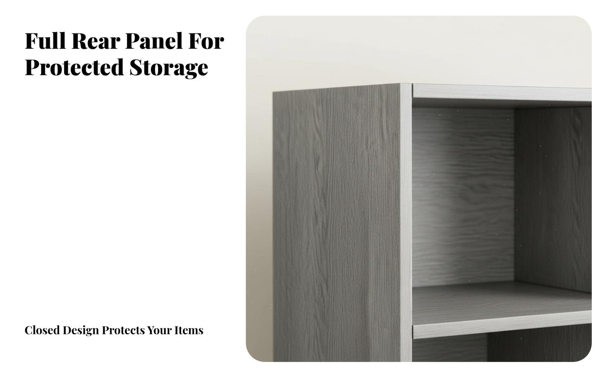 Simple Design Freestanding Storage Cabinet Stable Structure Multi-Compartment Bookshelf Large Capacity Freestanding Cube Organizer Easy Assembly for Families, Homeowners, Office Workers, Living Room, Bedroom
