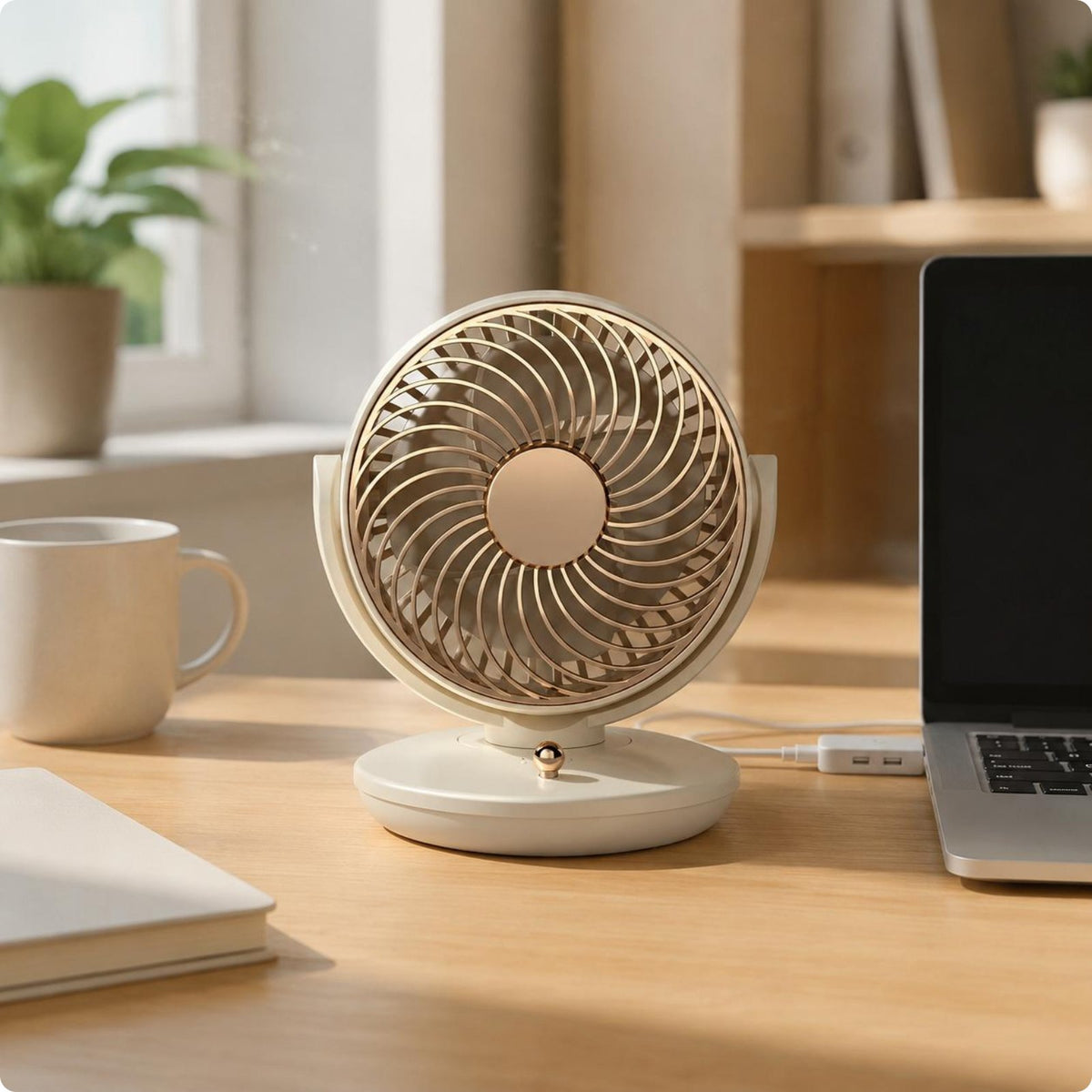 Mini Oscillating Fan Ultra-Ultra-Quiet Household Appliance for Desk