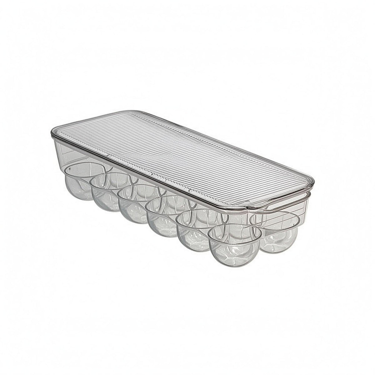 Transparent Ovoid Food Item Storage Container Molded Cups Ovoid Food Item Tray