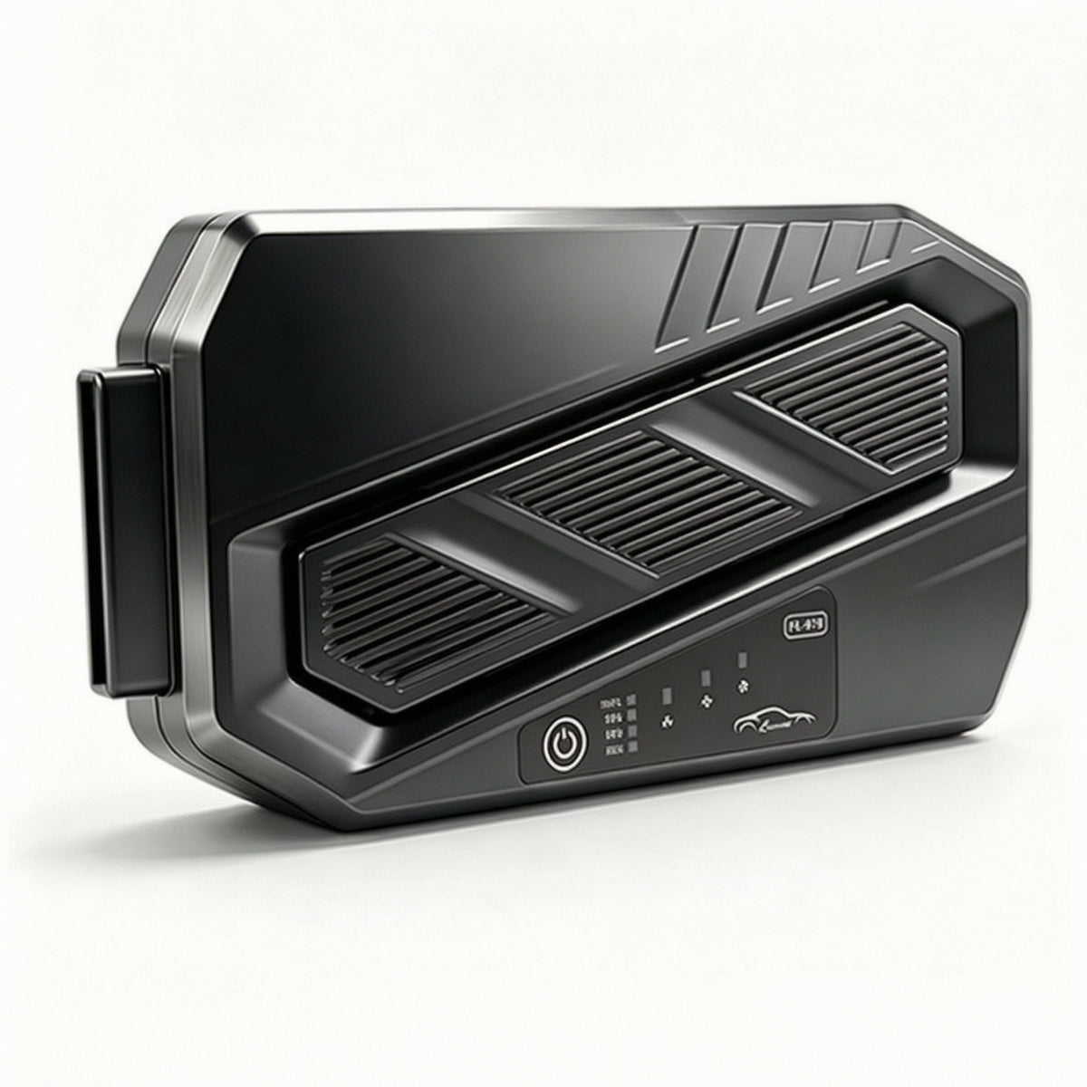 Adjustable Angle Vehicle Fan with Type-C Cable Slimline Car Ventilation Fan Universal No Battery for Commuters, Vehicles