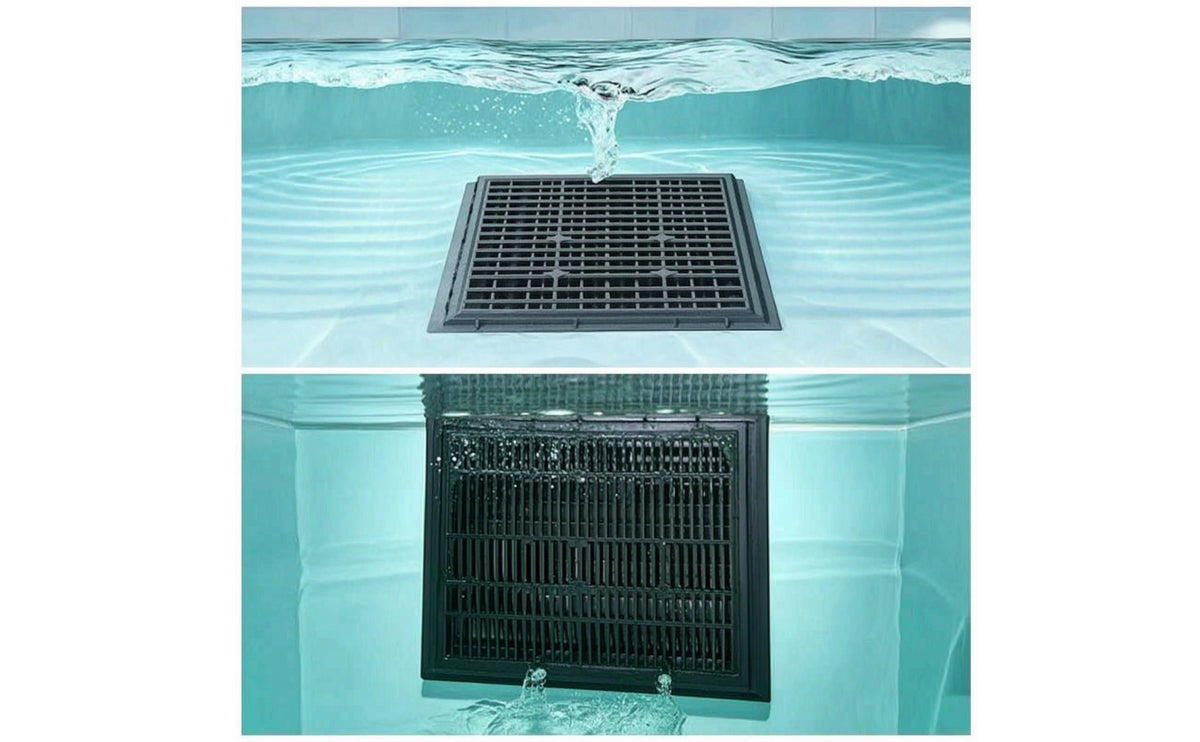 Square Pool Main Drain Cover Louvered Pool Drain Cover Slimline Flat