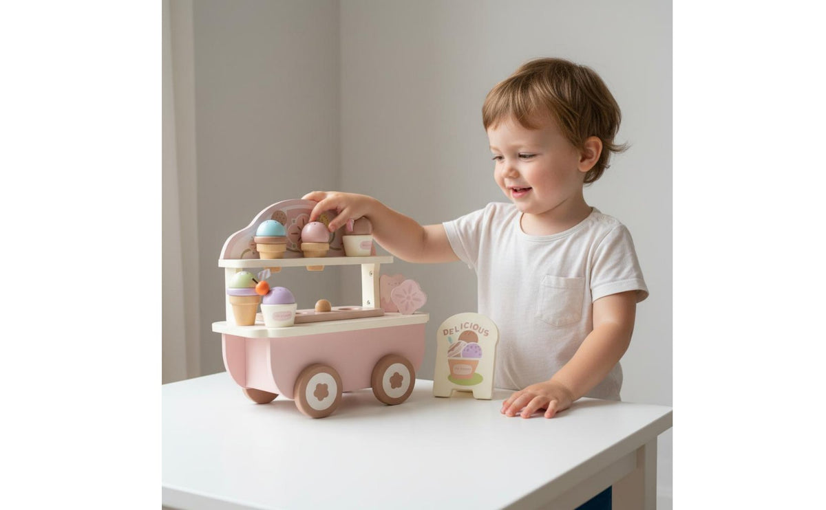 Wooden Play Kitchen Realistic Accessories Role Play Kitchen Set Materials Toy Oven Playset for Children